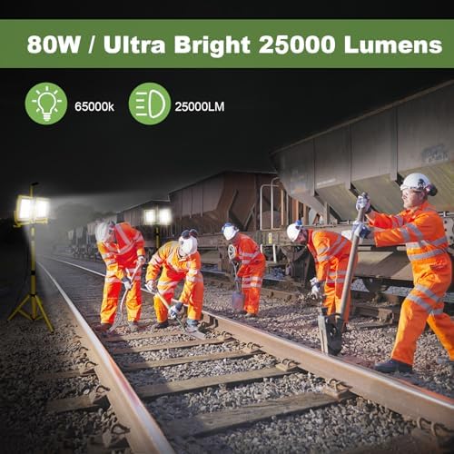 25000LM LED Work Light with USB & Socket (Individual Switch) - Image 6