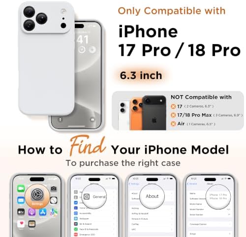 GolbinBox Magnetic for iPhone 18 Pro Case/17 Pro Case, Light Gray - Image 2