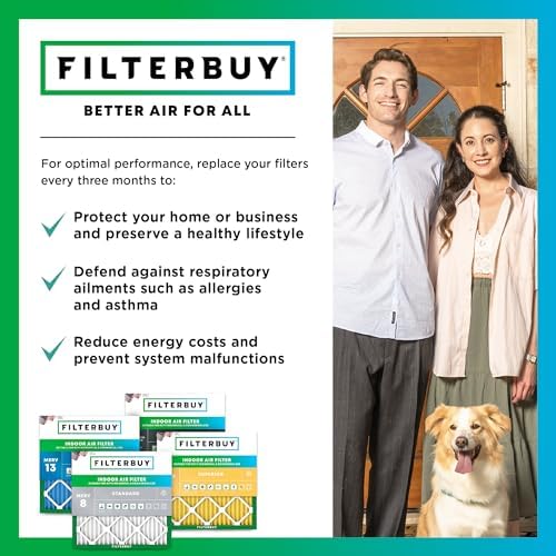 Filterbuy 25x25x4 Air Filter MERV 8 Dust & Allergy Defense (12-Pack) - Image 7