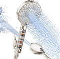 SR SUN RISE Filtered Shower Head with Handheld High Pressure 9 Spray Mode Showerhead Detachable Shower Head Water Softener Filters Beads for Hard Water Remove Chlorine 1 Filter Light Champagne by SRSUNRISE