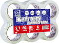 P PERFECTAPE Heavy Duty Packing Tape 6 Rolls, Clear, 2.7 mil, 1.88" x 60Y by PERFECTAPE