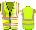 YOWESHOP High Reflective Visibility Safety Vest Custom Your Logo Safety Workwear by YOWESHOP