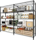 5-Tier Storage Shelves Heavy Duty Wire Shelving Unit, 70" H Metal Shelving Pantry Shelves 1325LBS Load Wire Shelving Rack Standing Shelves Unit for Home Commercial Garage by Unknown