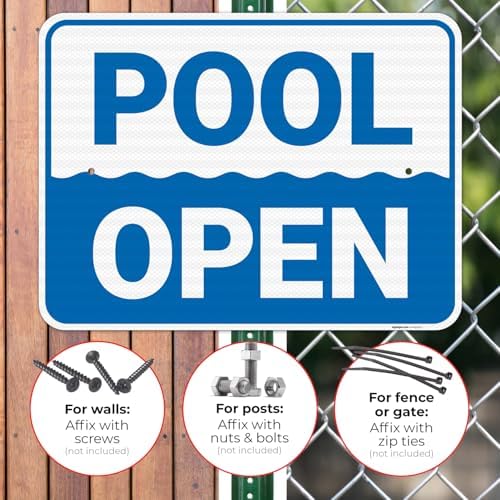 Pool Open Sign, - Image 4