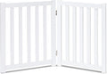 LZRS 2-Panel Wooden Free Standing Foldable Dog Gate Indoor – Solid Hardwood 24" by LZRSPET