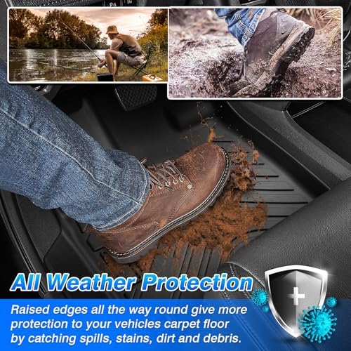 Cartist Floor Mats and Cargo Liner Fit for BMW X5 2019-2025 2026 All Weather Floor Mat X5 Accessories Heavy Duty Carpet Protection (Only for 5 Passengers) - Image 4