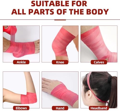 OK TAPE Pre Wrap Tape 4-Rolls 120 Yds Athletic Foam Underwrap for Sports - Image 4