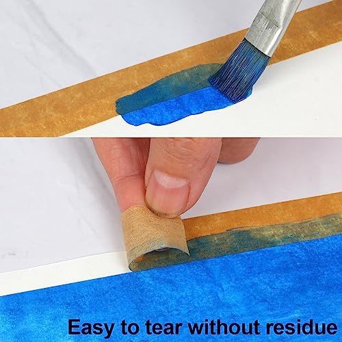 Guirnd 12PCS Colored Masking Tape, Arts & Crafts Supplies Colored Tape for Kids, Color Painters Tape Rolls 1.7cm x 18m (2/3In x 19.5Yards) - Image 6