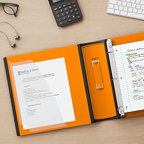Staples 3 Inch D-Ring Heavy-Duty View Binder, Orange, Holds 600 Sheets - Image 6