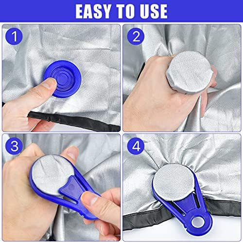 Tarp Clips Heavy Duty, 20 Pack Tarp Grabber Movable Canopy Clips for Outdoor Camping, Tent, Awning, Banner, Cover Swimming Pool Covers Plastic Tarp Holder Clips Blue - Image 5