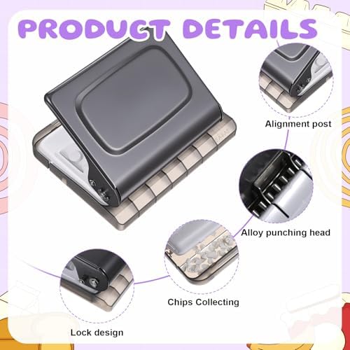 10 Hole Binding Machine for Planners with 10PCS 30Hole Spiral Binding Coils - Image 4