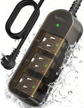 Outdoor Power Strip Weatherproof, 3 AC Outlets, 5FT Extension Cord by Iwister
