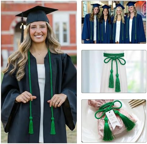 GraduationMall Graduation Honor Cord 68" Emerald Green - Image 5