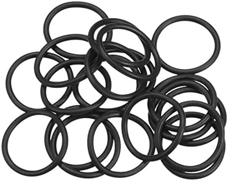 uxcell Nitrile Rubber O-Rings 33mm OD 26.8mm ID 3.1mm Width, Metric Sealing Gasket, Pack of 20 by uxcell