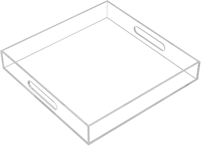 Clear Sturdy Acrylic Serving Tray by KEVLANG