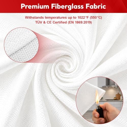 Emergency Fire Blanket for Home and Kitchen, 4 Pack, 40" x 40" Coverage - Image 6