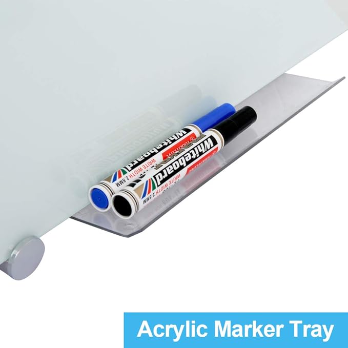 Dex Board 72" x 48" Large Glass Whiteboard Frameless Tempered Glass Dry Erase - Image 6