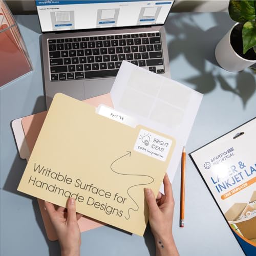 8.5" X 5.5" Matte White Printable Half Sheet Shipping Labels - Image 5
