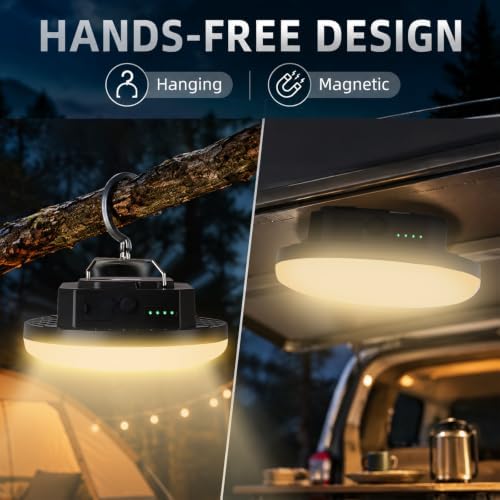 Stepless Dimming Rechargeable LED Camping Light with Remote - Image 4