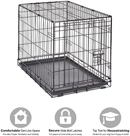 New World by Midwest 30-Inch Single Door Crate, Medium Breeds, 21-40 lbs - Image 3