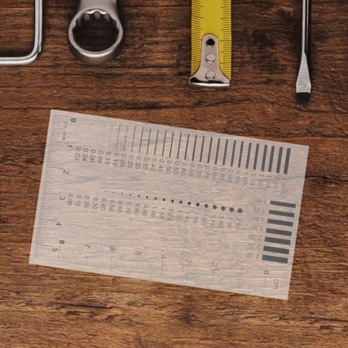 1Pc High-Precision Transparent Crack Width Gauge Scratch Spot Measurement Tool Gauge Ruler for Precise Inspection of Surface Defects - Image 2