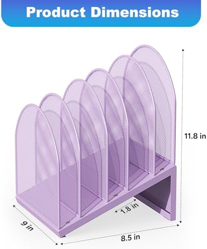 gianotter Desktop File Organizer with 5 Compartments - Image 4