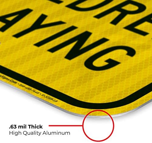 Slow Down Children Playing Sign, Traffic Sign, - Image 6