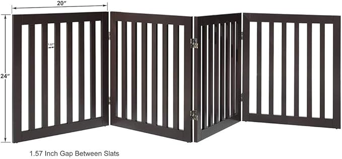 unipaws 24" H Free Standing Pet Gate - Image 4