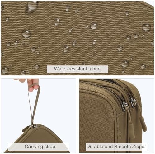 FYY Electronic Organizer, Travel Tech Pouch Bag, Large, Brown - Image 4