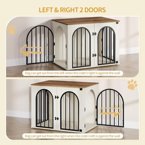 Hzuaneri 26.8'' Dog Crate Furniture,Dog Kennel Indoor for Small Dogs - Image 4