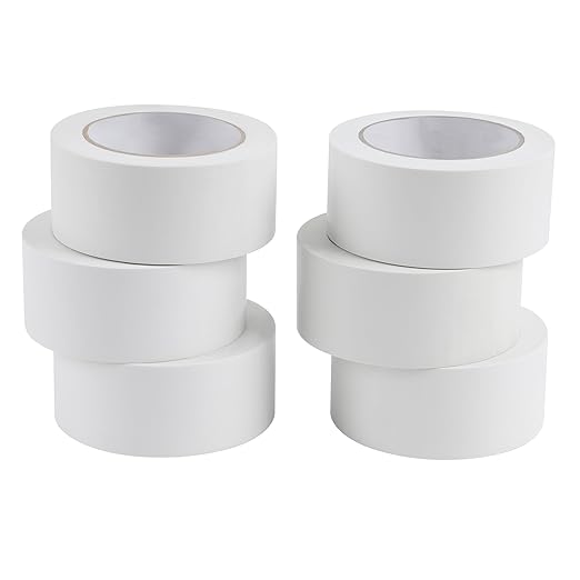 Lichamp 6 Rolls Vinyl Tape, Premium Safety Marking and Traffic Floor Marking by Lichamp