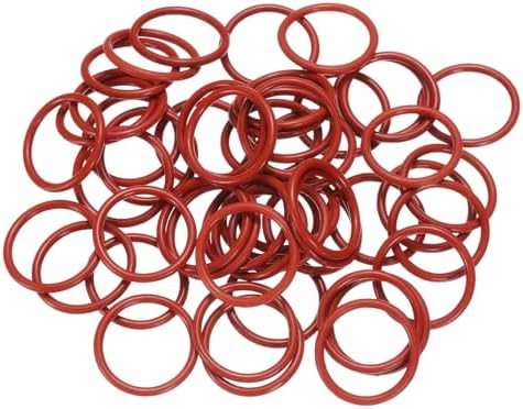 100pcs Silicone O-Ring 19.6x16x1.8mm Metric Sealing Gasket by Unknown