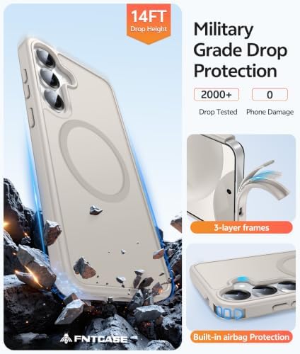 FNTCASE for Samsung Galaxy S25/S24 Case, Fit for Magsafe, Screen Protector - Image 5