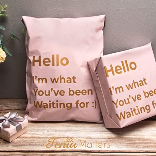 Fenia Pink Poly Mailers 10x13 inch Shipping Bags for Clothing, Poly Packaging Bags, Self Seal Shipping Envelopes, Pink Poly Mailers for Small Business, Business Text Printed Design -(2.4Mil 100Pcs) - Image 6