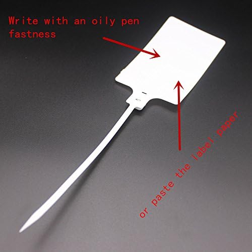 Plastic Seals Shipping Tags Logistics Use Big Sign Tie Large Label Tie, 255 mm Total Length, Package of 100 pcs (White) - Image 7