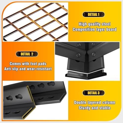 2Pack 72" H X 48" W X 24" D Heavy Duty Garage Shelving Unit - Image 5