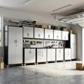 12-Piece Heavy Duty Steel Garage Cabinet System | All-in-One Modular Garage Cabinet Set for Ultimate Workshop Organization | Easy Assembly Garage Storage Cabinets & Tool Bench by VIYET