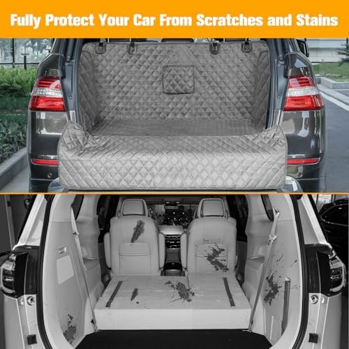 PETICON SUV Cargo Liner for Dogs, Trunk Cover with Bumper Flap Protector - Image 6