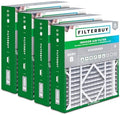 Filterbuy 24x25x5 Air Filter MERV 8 Dust & Allergy Defense (4-Pack) by Filterbuy