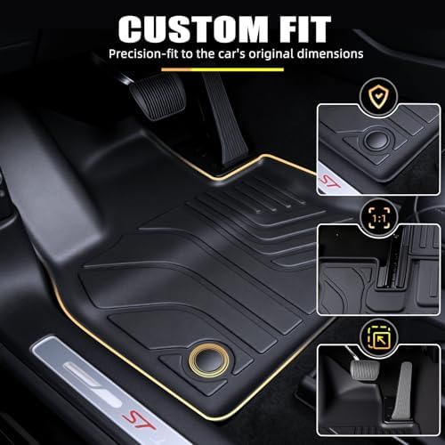 Floor Mats & Cargo Liners for Ford Explorer 7 Seats 2020-2026, All Weather TPE Cargo Mat with Backrest Mat (7 Seats Floor Mats+2-in-1 Cargo Mat) Car Mat Accessories - Image 5