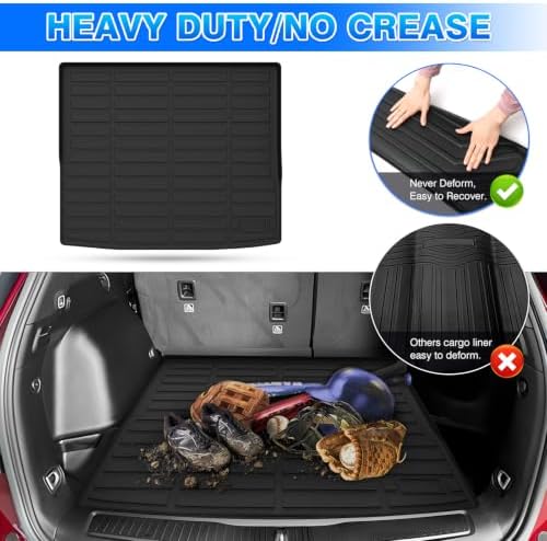 Cartist Custom Fit for Cargo Liner Jeep Cherokee 2014-2022 2023 All Weather Anti-Slip Rear Trunk Mat Waterproof TPE (NOT for Jeep Grand Cherokee) - Image 5