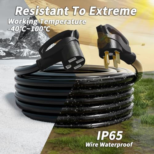 PlugSaf 30 FT 50 Amp RV/EV Extension Cord Outdoor, 125/250V 6250/12500W STW - Image 6