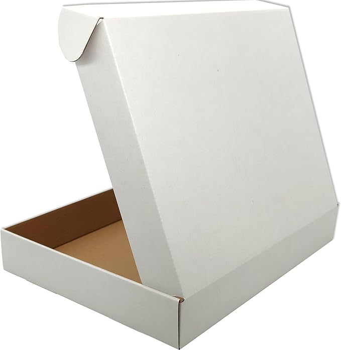 White Shipping Boxes for Small Business Pack of 25-13x10x2 inches Cardboard - Image 4