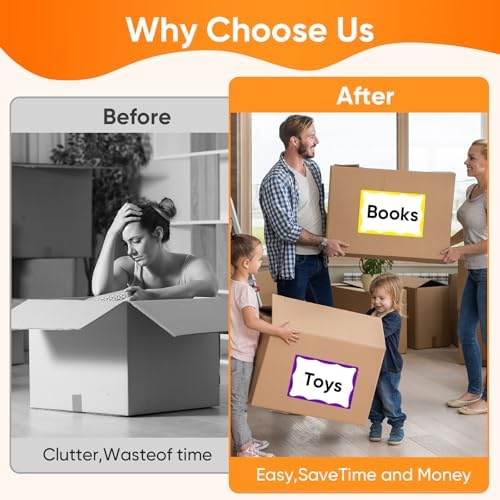 6 x 4 inch Large Moving Labels for Boxes, Packing Labels Stickers for Moving Color Coded Blank Labels Stickers, 160pcs Moving Stickers for Home Organization Projects, Kitchen, Storage Bins(8 Color) - Image 6