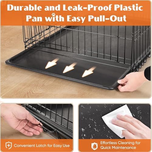Sweetcrispy 30 Inch Dog Crate, Small Dog Cage, Foldable Puppy Pet Kennel - Image 4