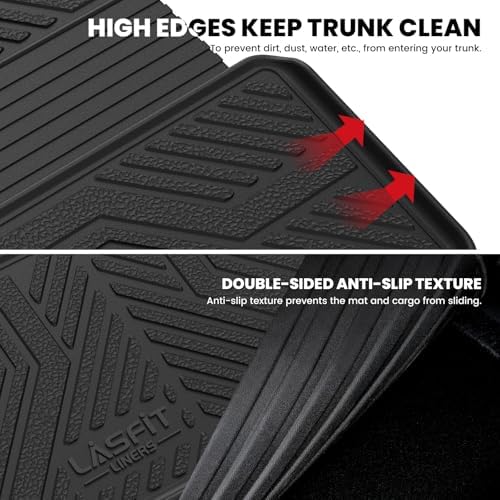 LASFIT Trunk Mat with Backrest Mat for GMC Acadia 2017-2023 - Image 3
