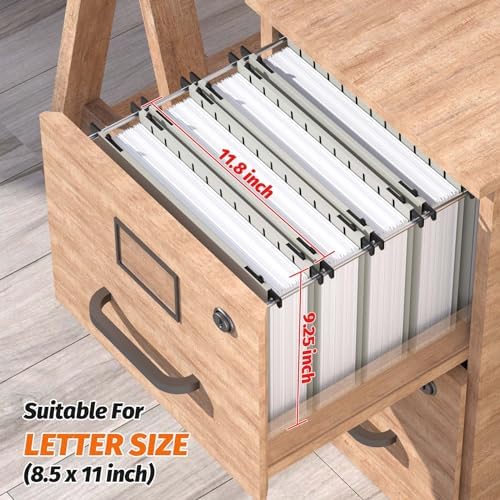 SHUTEX Plastic Hanging File Folder, 12 Pack, Letter Size, Grey - Image 3