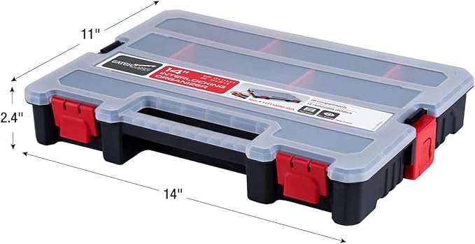 Small Parts Organizer Box – Stackable Hardware Storage Case - Image 2