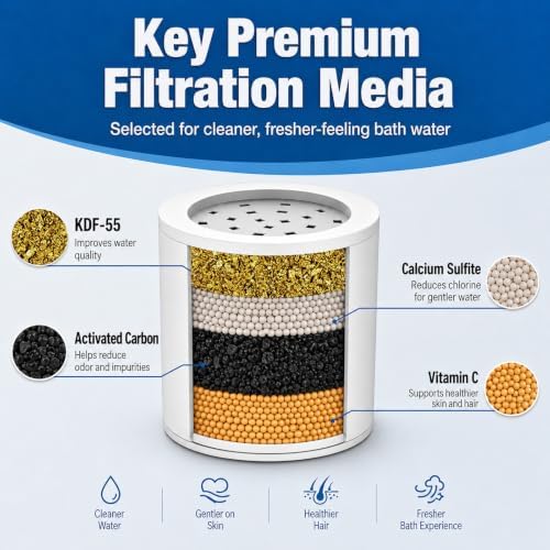 Yodel Shower Water Filter for Hard Water with 6 Replacement Cartridges - Image 5