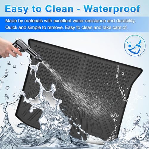 Floor Mats for Ford Edge 2007-2014 & Lincoln MKX 2007-2015, All Weather Cargo Liner for Edge Accessories, Heavy Duty TPE Cargo Mats, Car Accessories - Image 6